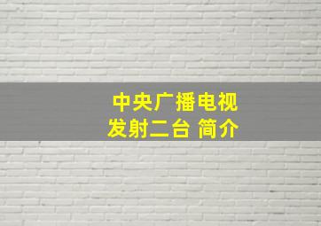 中央广播电视发射二台 简介